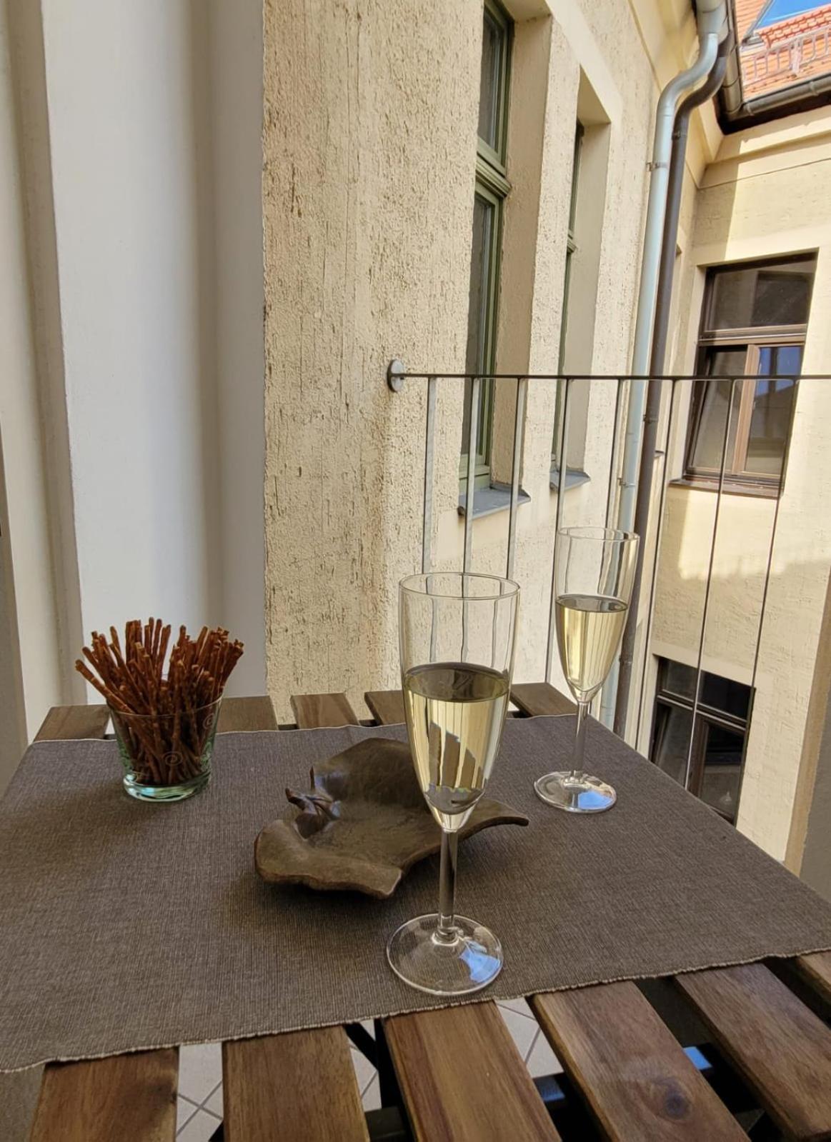 Cosel Apartment Altstadt Radfahrer Balkon Meißen Exterior foto