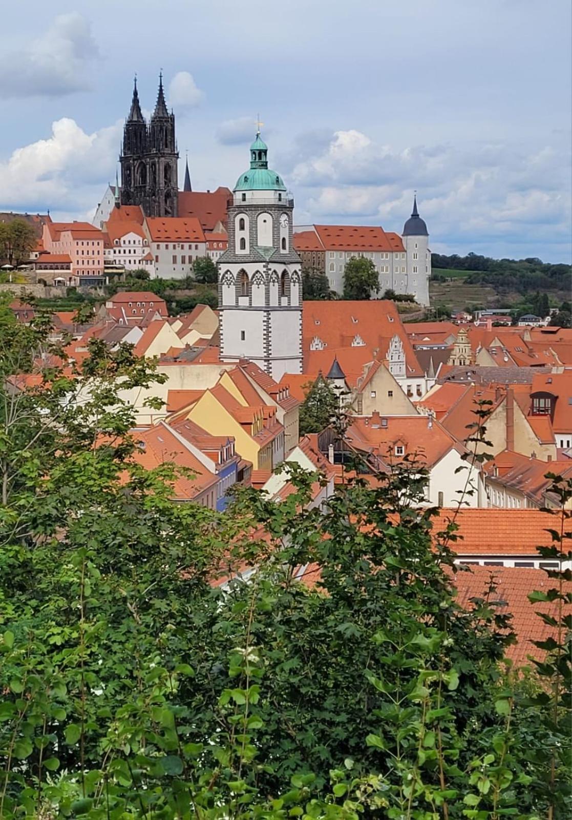 Cosel Apartment Altstadt Radfahrer Balkon Meißen Exterior foto